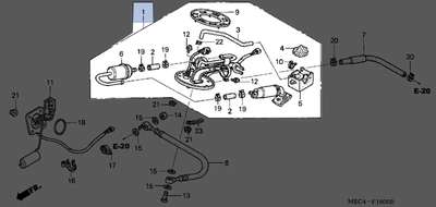 16700-MEC-013 fuel pump image 1