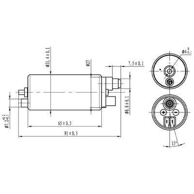 16730-KTF-640 fuel pump image 2